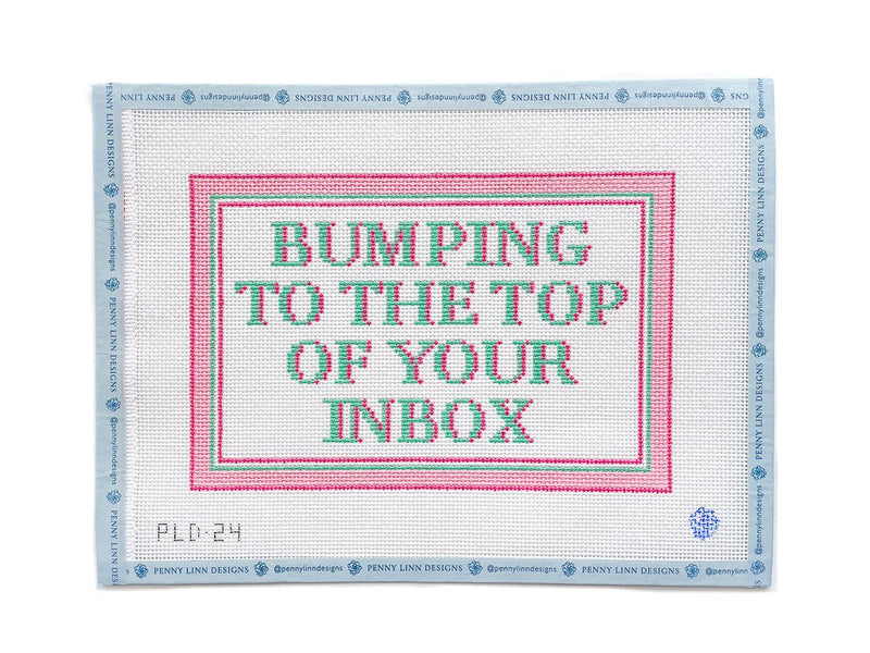 Bumping to the Top Hand Painted Needlepoint Canvas - Penny Linn Designs