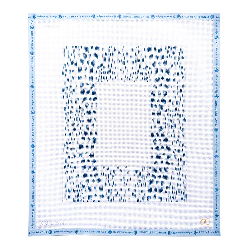 French Dots Picture Frame - Navy