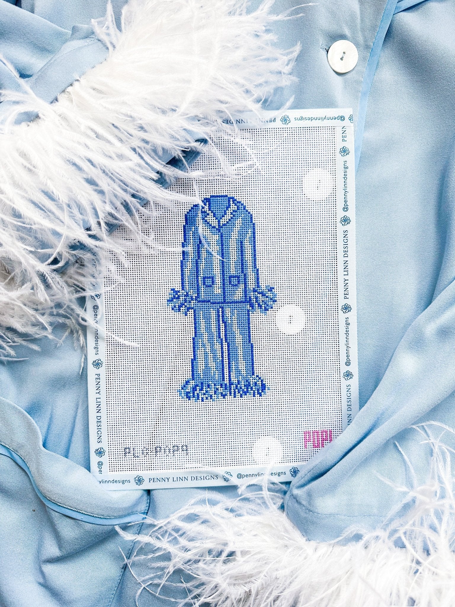 Blue Pajamas - Penny Linn Designs - POP! NeedleArt