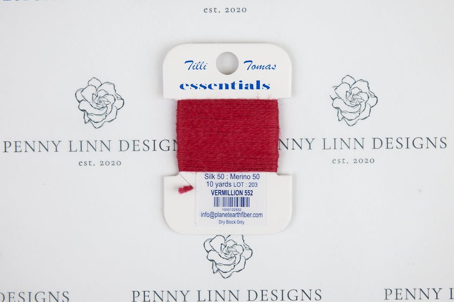 Essentials 552 Vermillion - Penny Linn Designs - Planet Earth Fibers